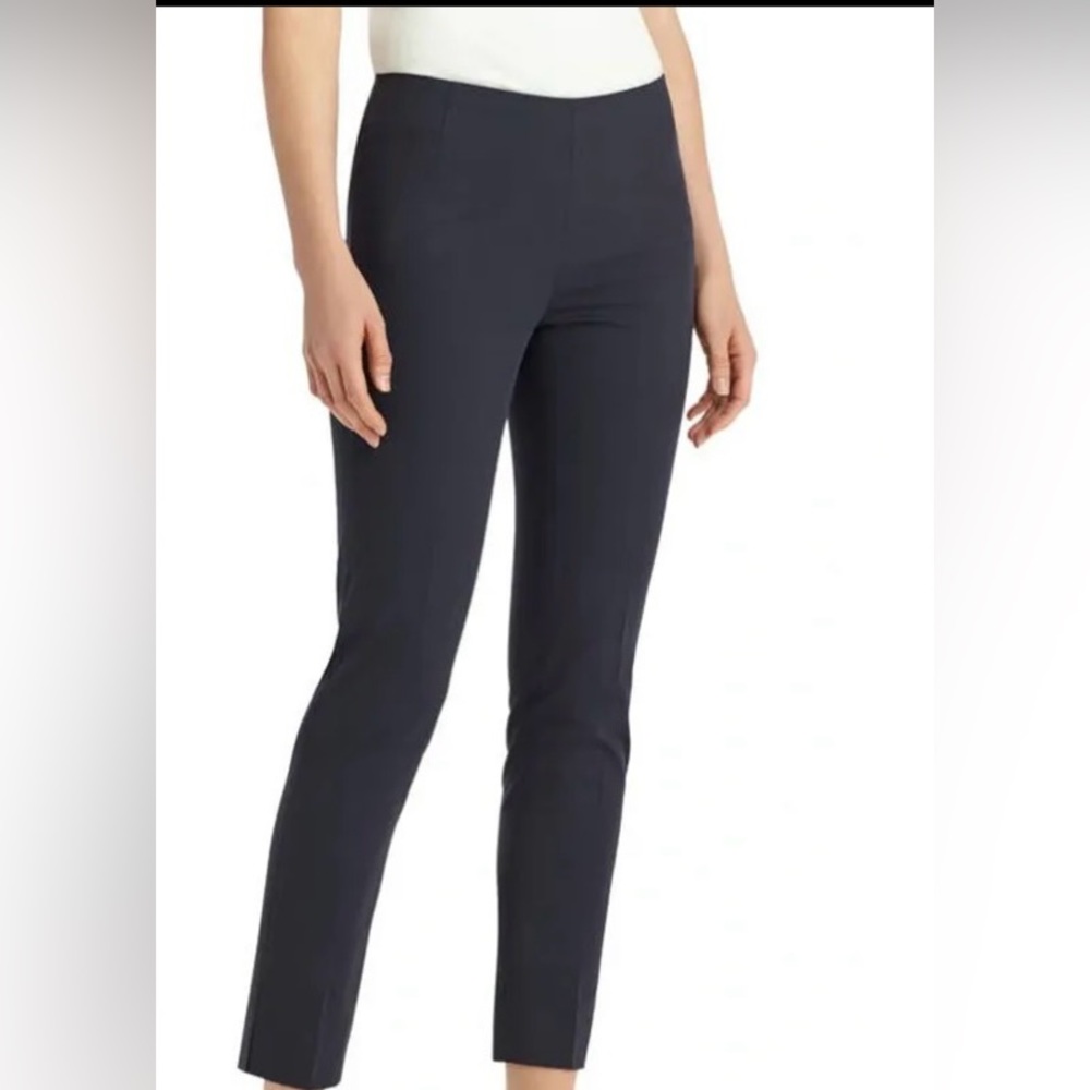 Lafayette 148 crop cotton stretch pants in Ink NWT 16
